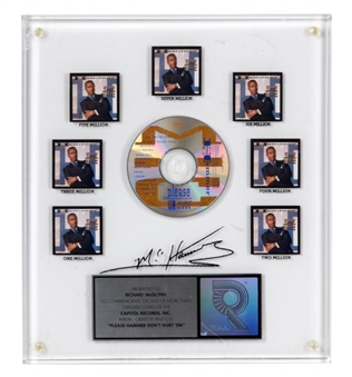 MC Hammer Recording Industry Association Of America (RIAA) Sales Award